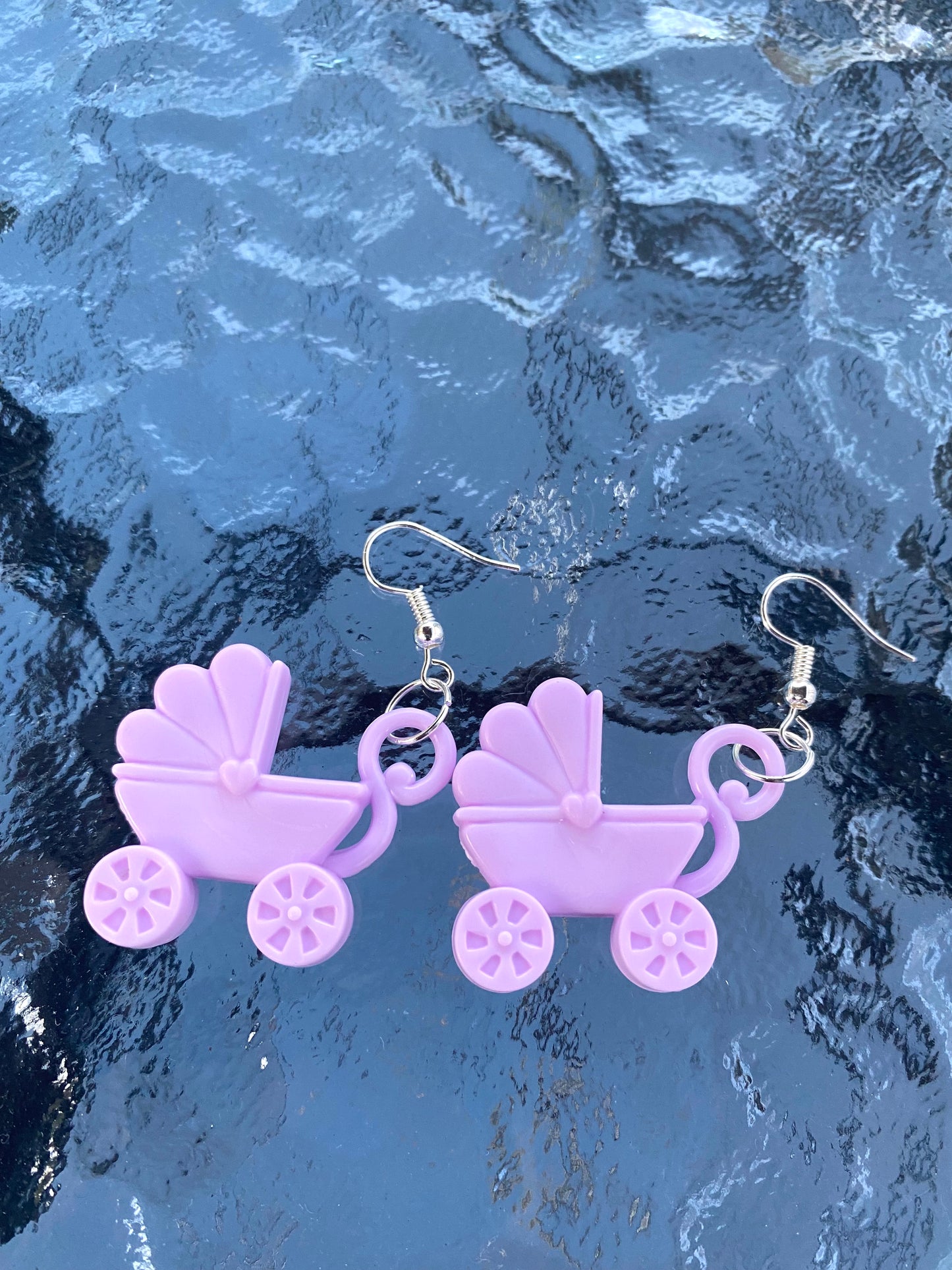 Pastel Baby Stroller Earrings