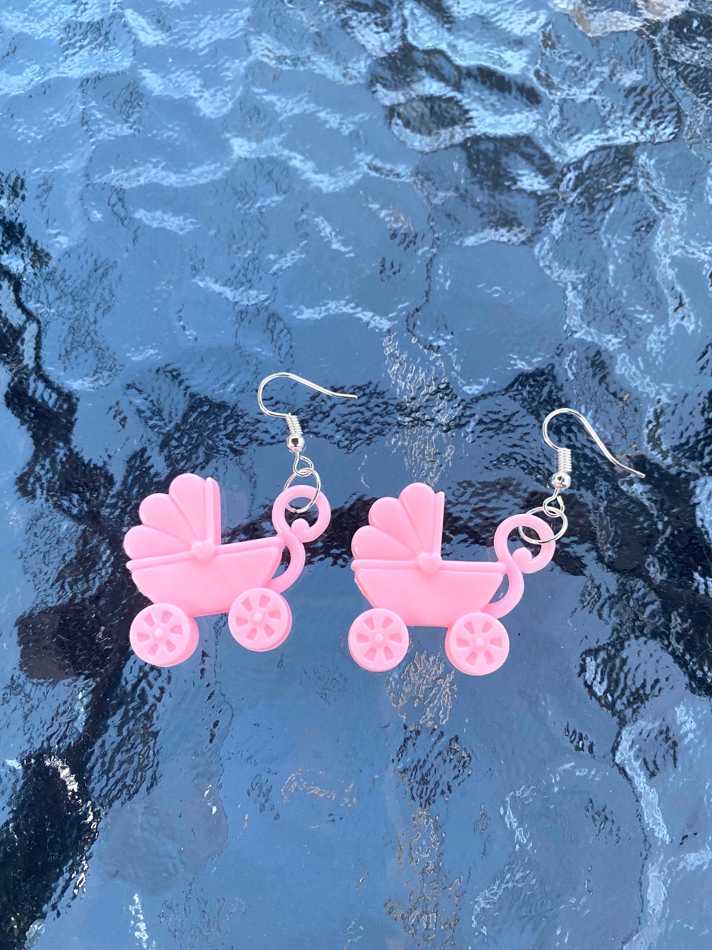 Pastel Baby Stroller Earrings