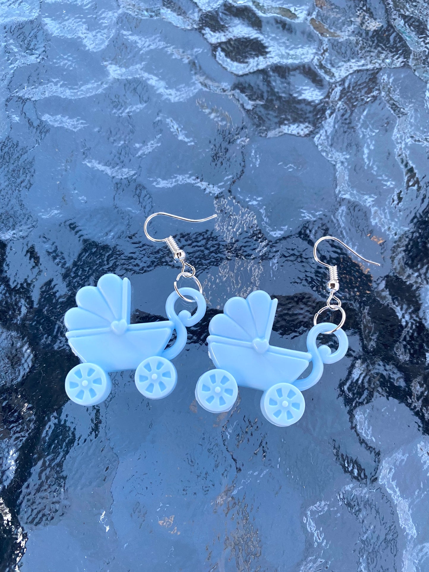 Pastel Baby Stroller Earrings